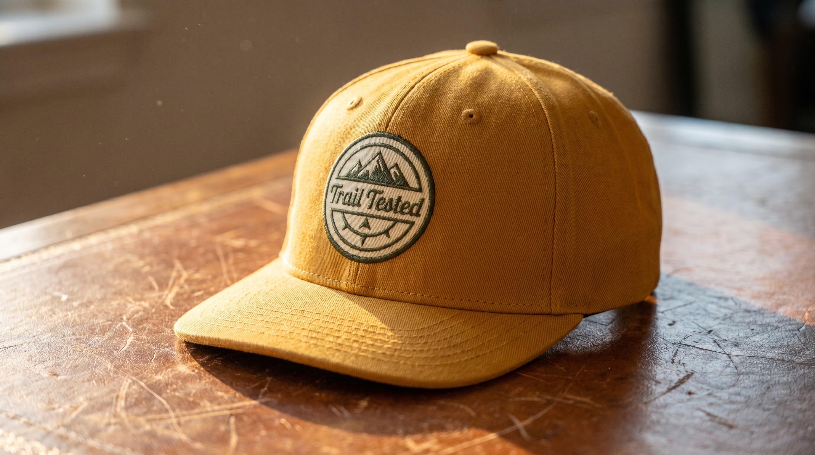4x4models cap — 'Trail Tested' (ochre, snapback)